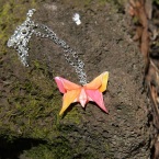 Origami Butterfly Pendant