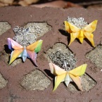 Origami Butterfly Pendants