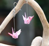 Pink Patterned Cranes